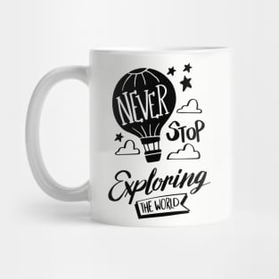 Never Stop Exploring The World Mug